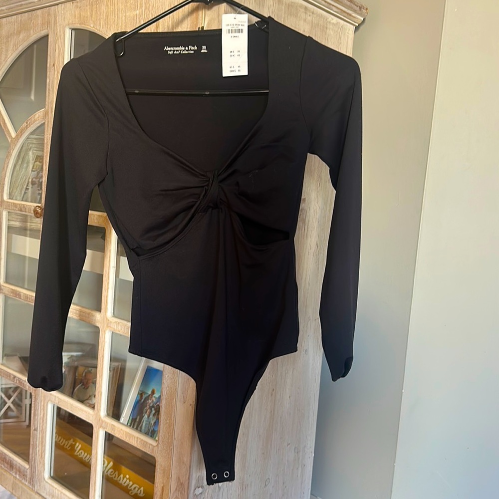 NWT black cutout bodysuit